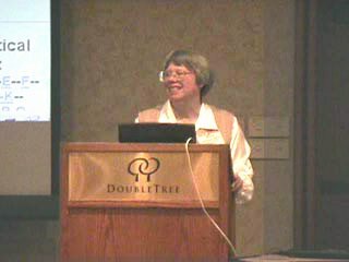 Marylaine Block speaking at Internet Librarians Conference